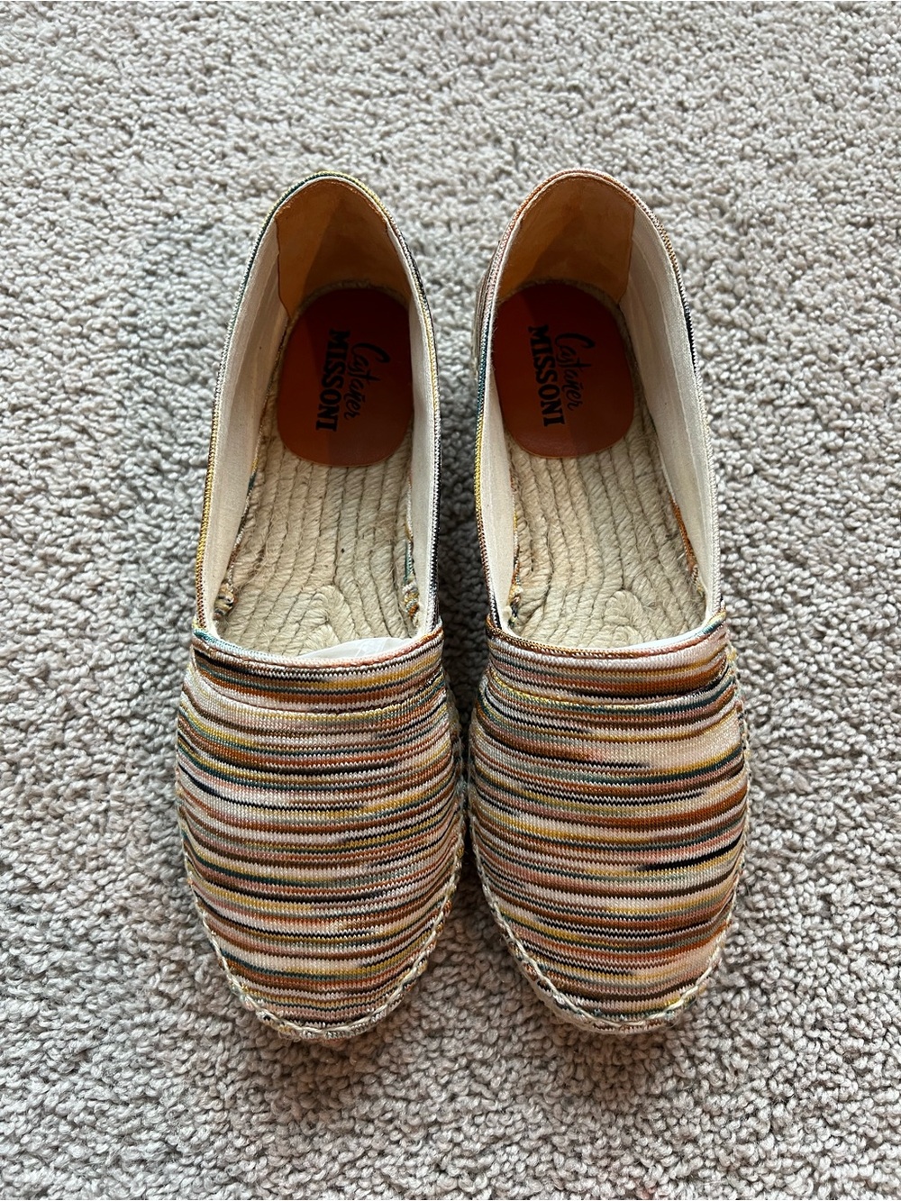 Castañer Missoni Multicolor Striped Espadrille Flats - Women's